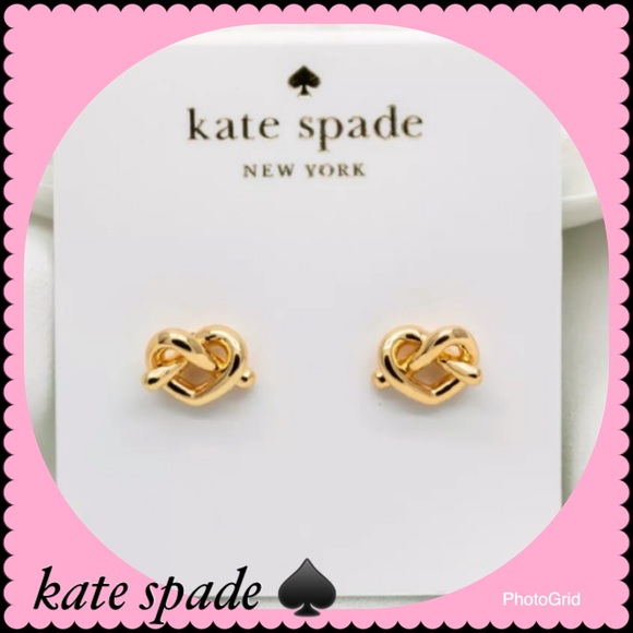 NWT Kate Spade ♠️ Love Me Knot Stud Earrings - Picture 3 of 8